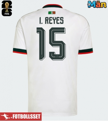 Mexiko Israel Reyes #15 Bortatröja VM 2026 Kortärmad